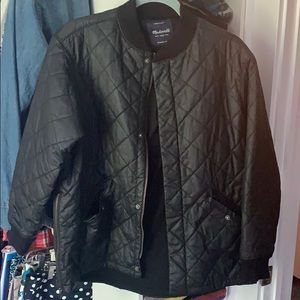 Madewell black bomber jacket